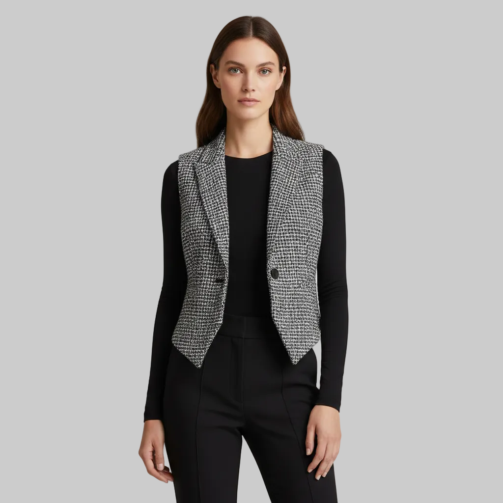 Women's Sleeveless Blazer Waistcoat