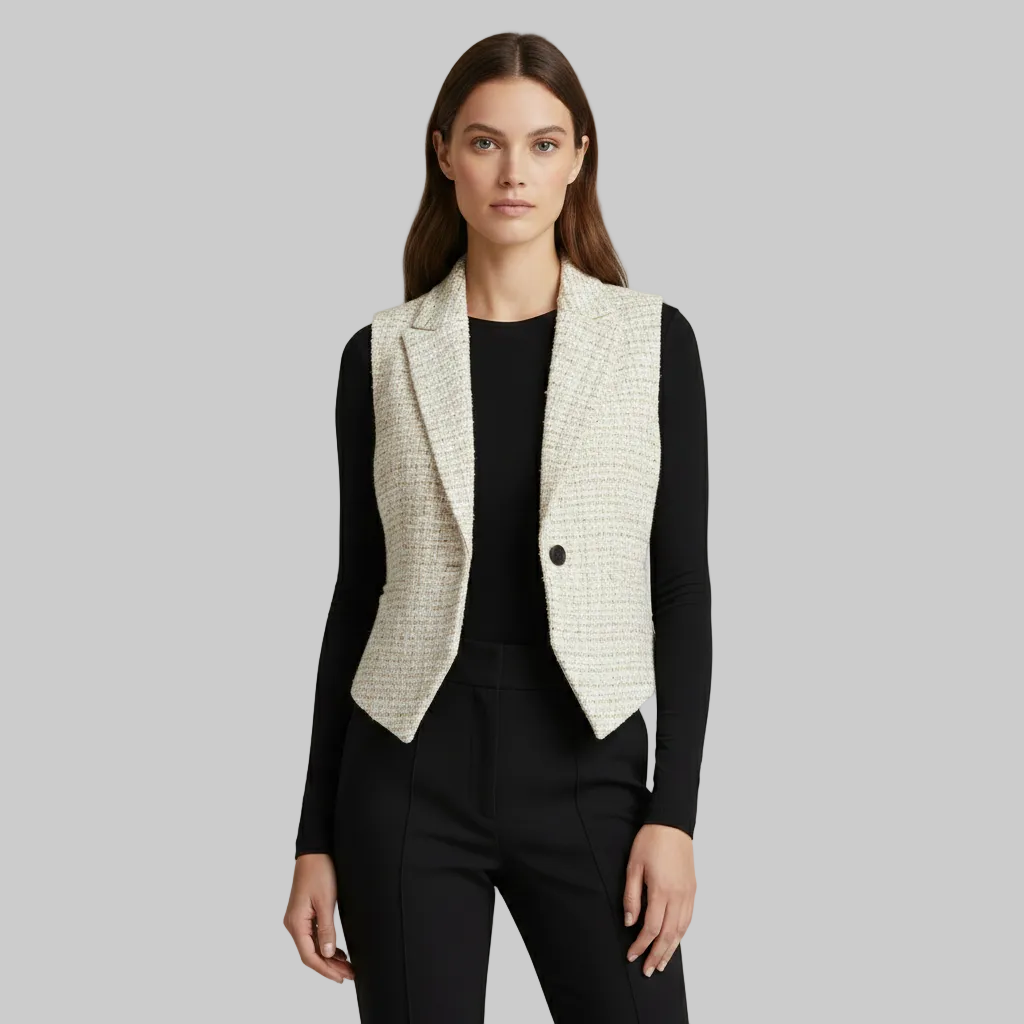 Women's Sleeveless Blazer Waistcoat