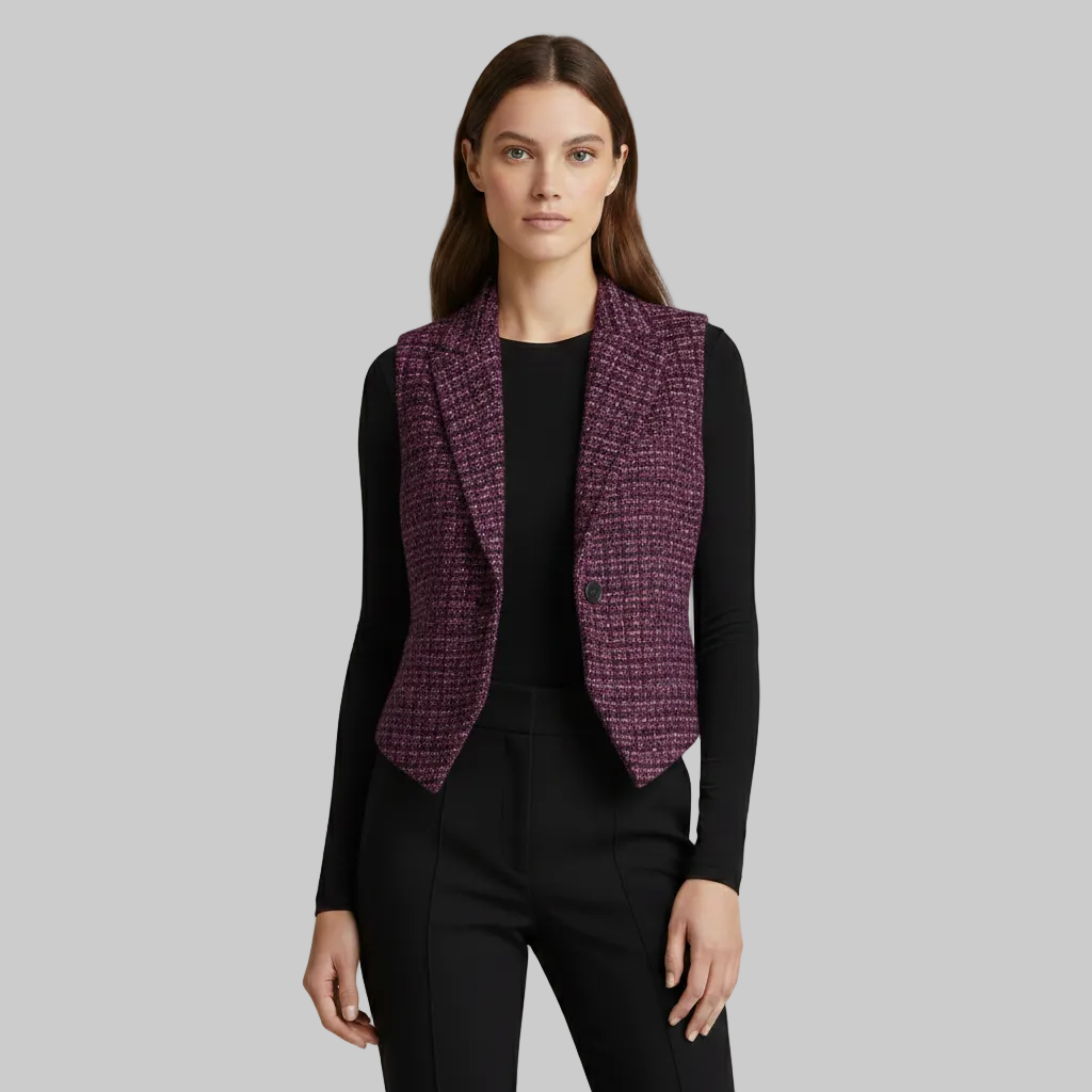 Women's Sleeveless Blazer Waistcoat