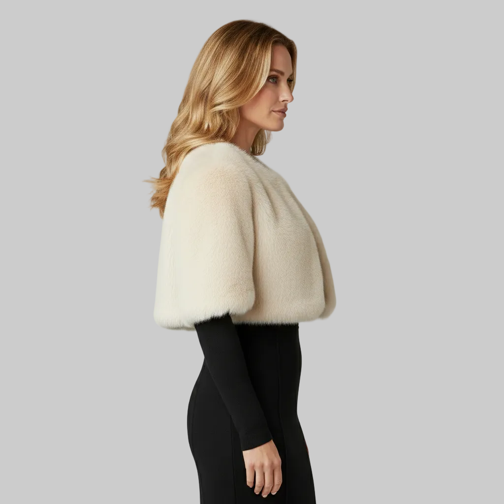 Women's Cropped Faux-Fur Bolero Jacket