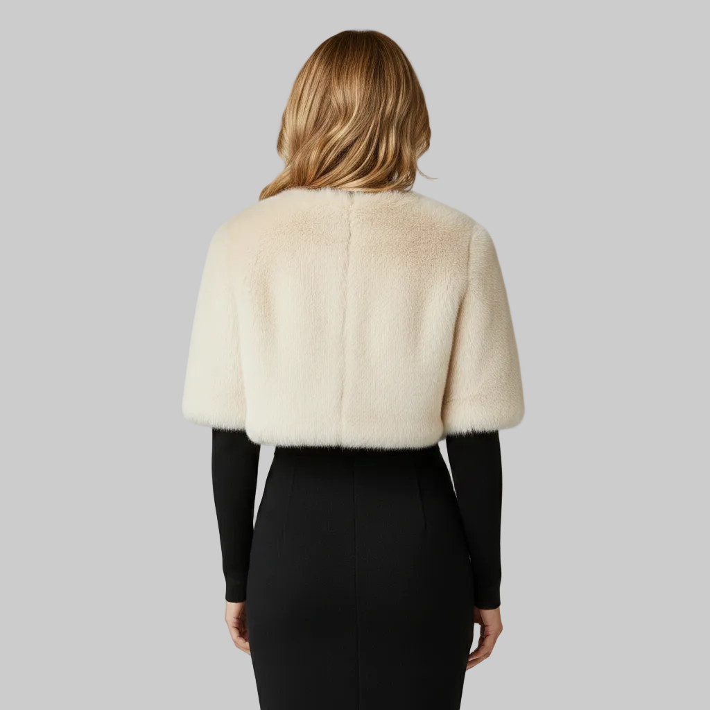 Women's Cropped Faux-Fur Bolero Jacket