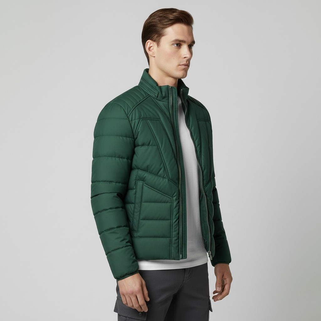 Men's Puffer Moto Jacket