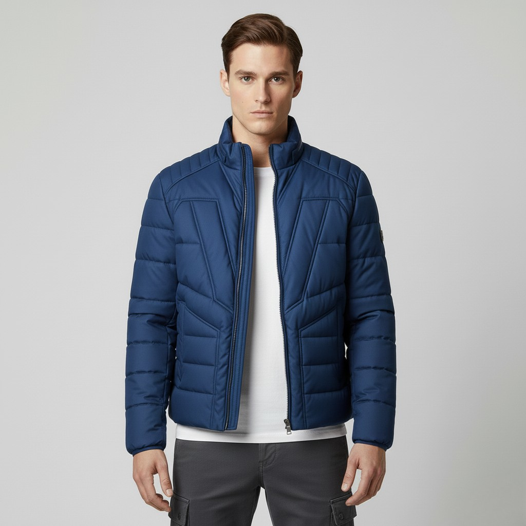 Men's Puffer Moto Jacket