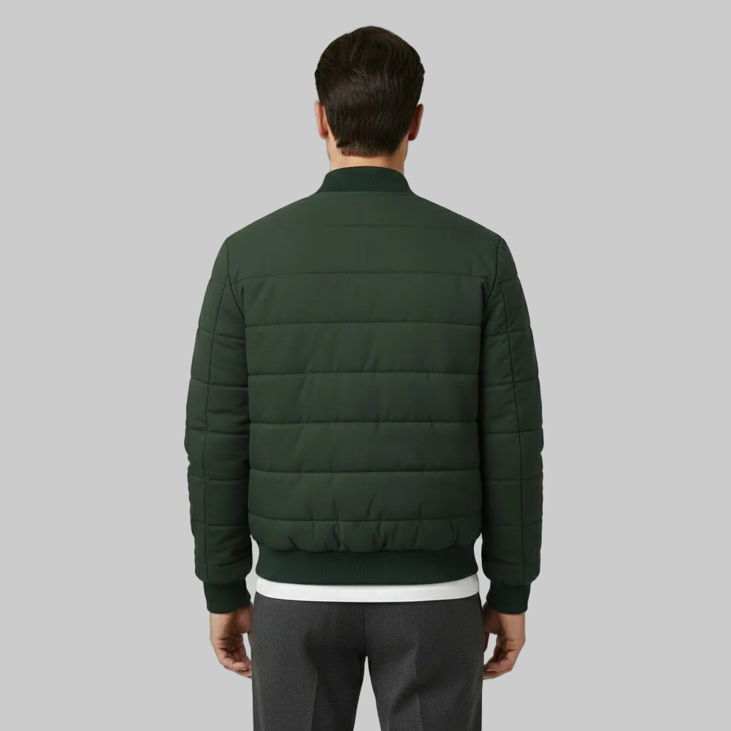 Men's Zip Bomber Quilted Jacket