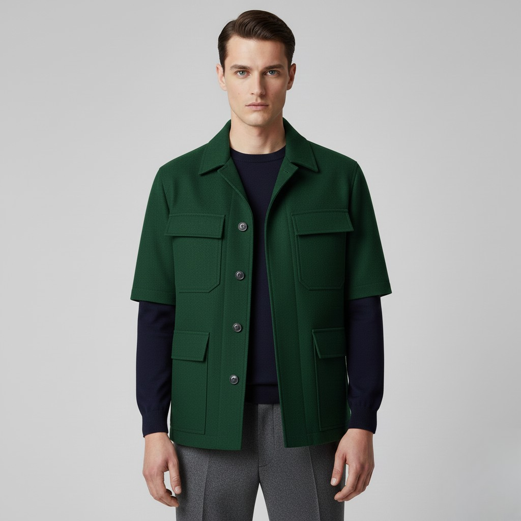 Men's Utility Short-Sleeve Overshirt