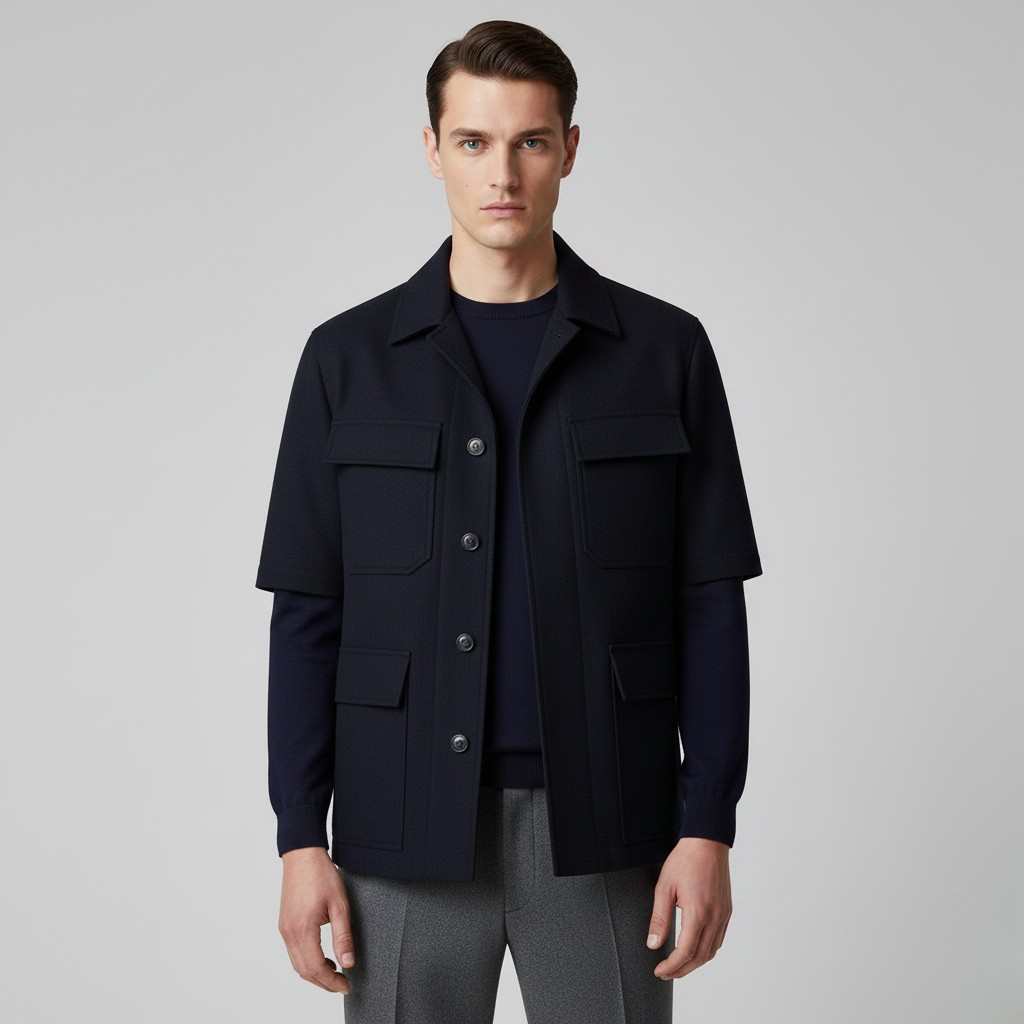Men's Utility Short-Sleeve Overshirt