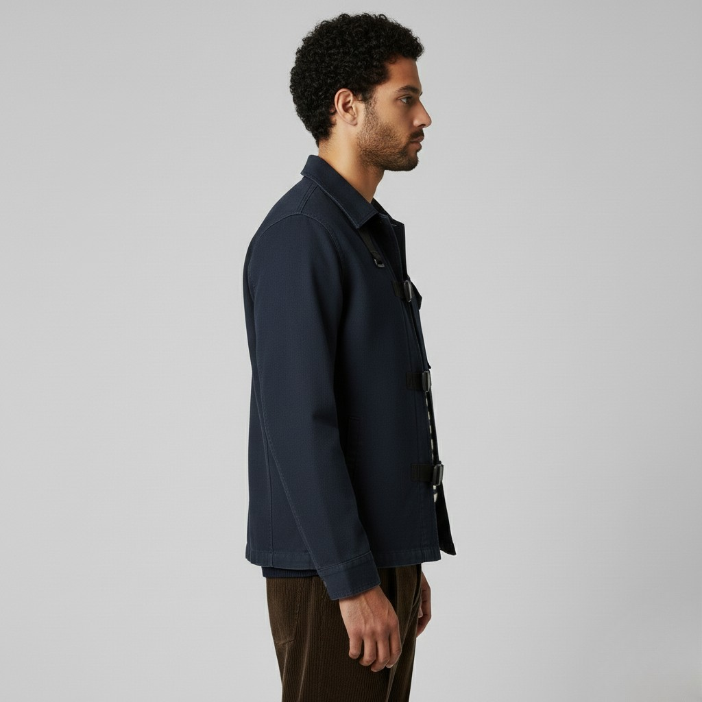 Men's Buckle Front Utility Jacket