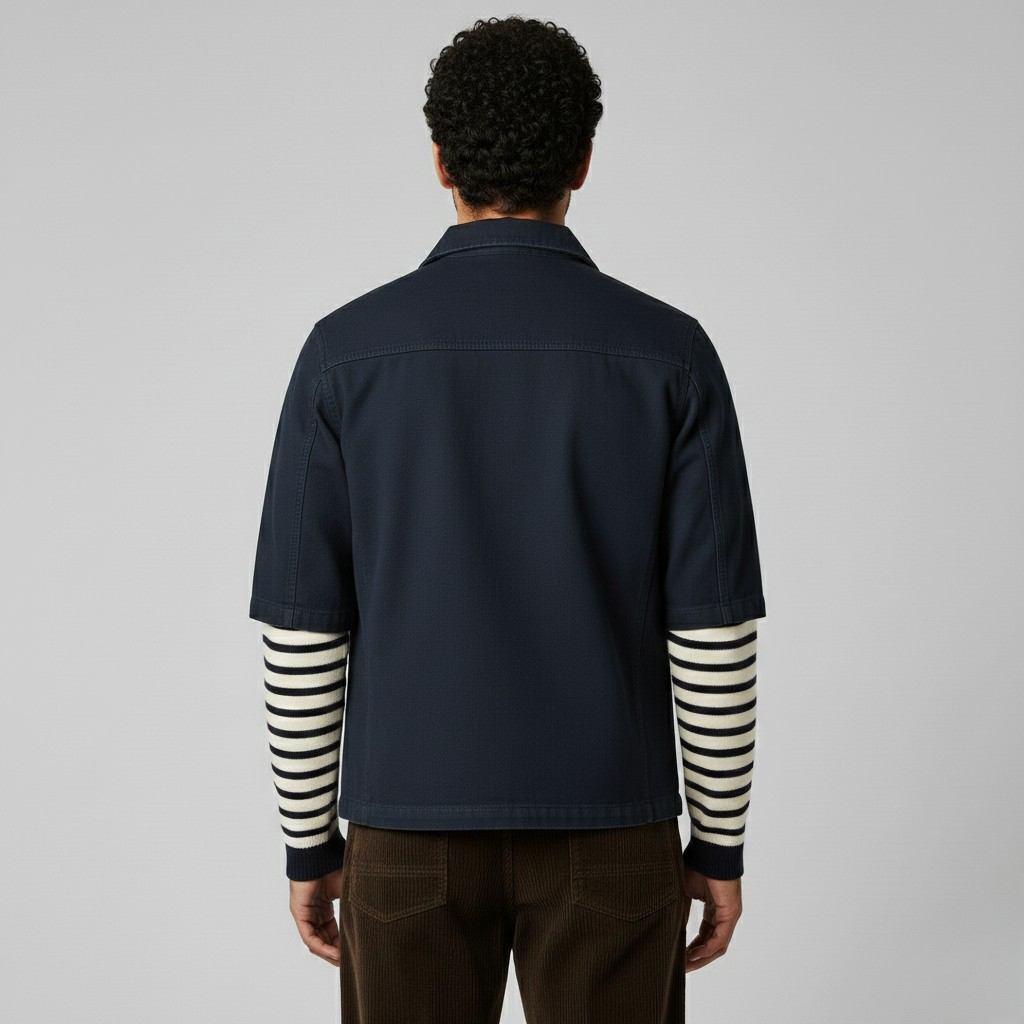 Men's Buckle Front Utility Jacket