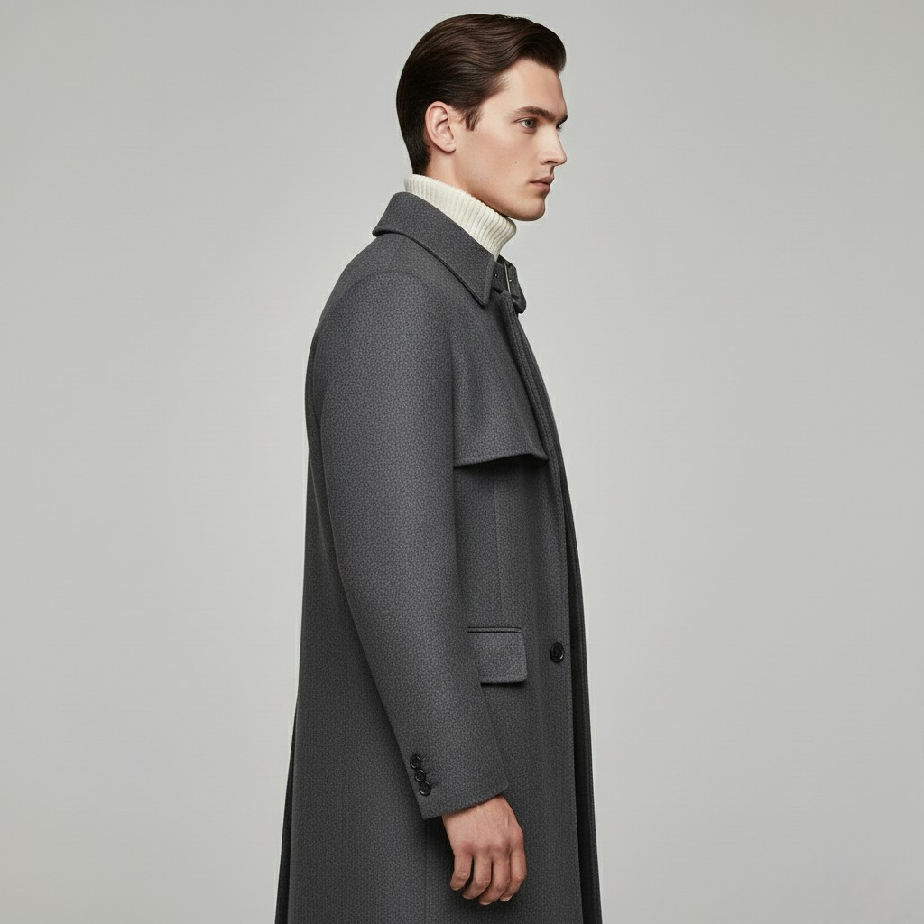 Men's Wool Blend Overcoat
