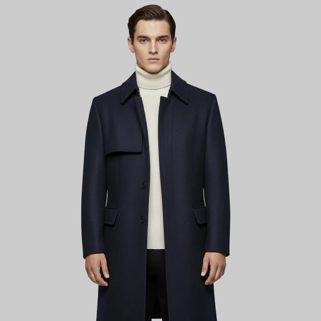 Men's Wool Blend Overcoat